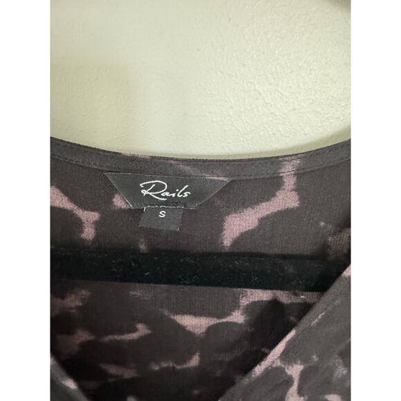 NWOT Women’s Rails Hillary Top In Diffused Cheetah SZ S - Picture 3 of 6